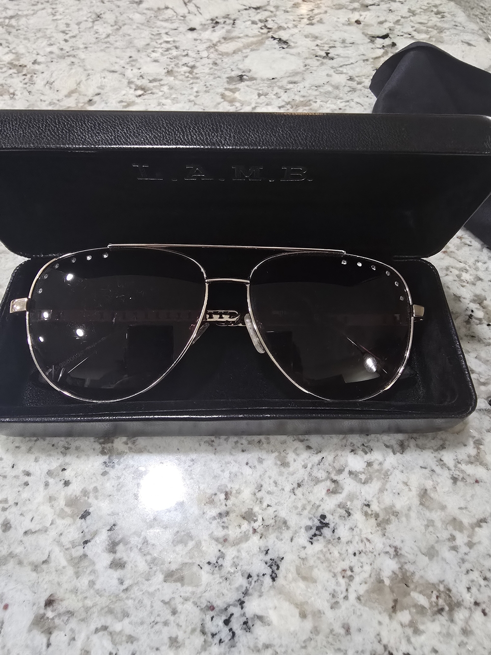 Harley Davidson Gold Aviator Sunglasses